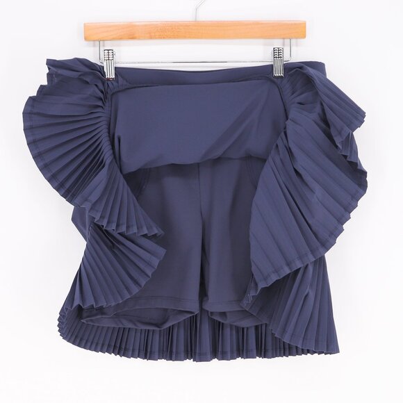 CHICO'S Zenergy UPF Pleated Skort Stretch Passport Blue Navy Size 1.5 (US 10) - Picture 3 of 5
